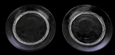 Lot 317 - LALIQUE FRANCE; two clear and frosted glass...