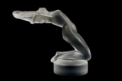 Lot 226 - LALIQUE FRANCE; a frosted glass figure...