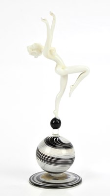 Lot 227 - ISTVAN KOMAROMY; an Art Deco glass model of a...