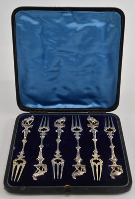 Lot 1154 - MARTIN SUGAR; a cased set of six late...