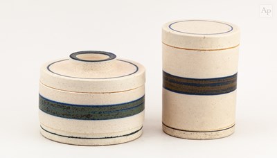 Lot 592 - ROBIN WELCH (1936-2019); two cylindrical...