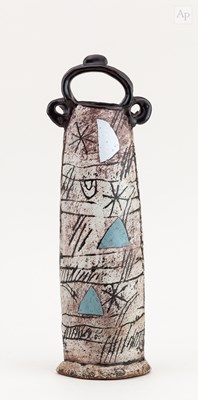Lot 330 - JOHN MALTBY (1936-2020); a tall stoneware...
