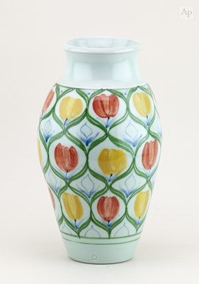 Lot 194 - DEREK EMMS (1929-2004); a porcelain baluster...