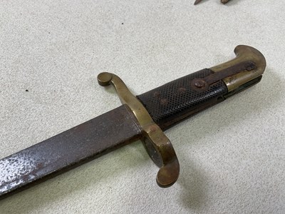 Lot 53 - A collection of various military swords and...