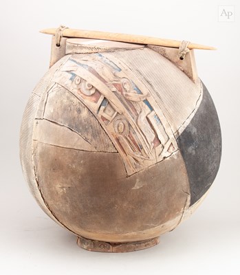 Lot 740 - A very large spherical earthenware sculptural...