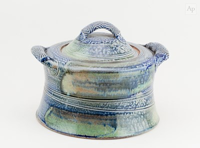 Lot 276 - JANE HAMLYN (born 1940); a large salt glazed...