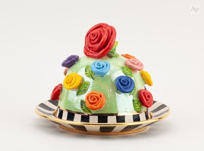 Lot 416 - MARY ROSE YOUNG (born 1958); a rose encrusted...