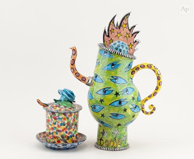 Lot 417 - MARY ROSE YOUNG (born 1958); an earthenware...