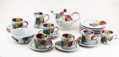 Lot 716 - Dartington Pottery; a stoneware tea set...