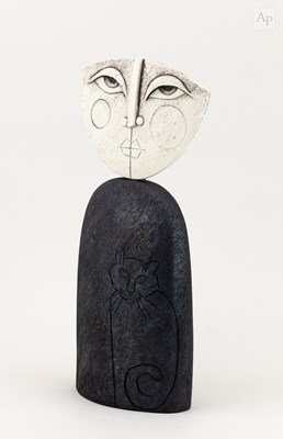 Lot 653 - SUE HANNA (born 1963); a stoneware sculpture...