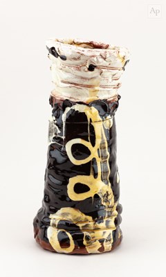 Lot 204 - DYLAN BOWEN (born 1967); a tall slip decorated...