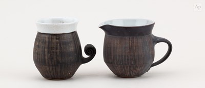 Lot 541 - RAY MARSHALL (1913-1986); a stoneware scroll...