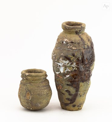 Lot 536 - RACHEL WOOD (born 1962); a stoneware bottle...
