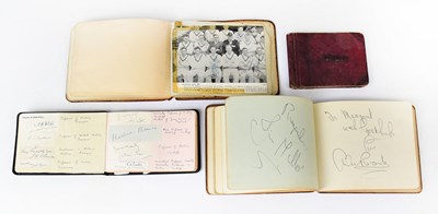 Lot 290 - Four autographs books from the 1920s onwards,...