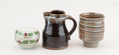 Lot 451 - MIKE DODD (born 1943); a small stoneware jug...