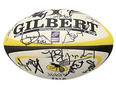 Lot 319 - RUGBY INTEREST; a 2010 London Wasps signed...