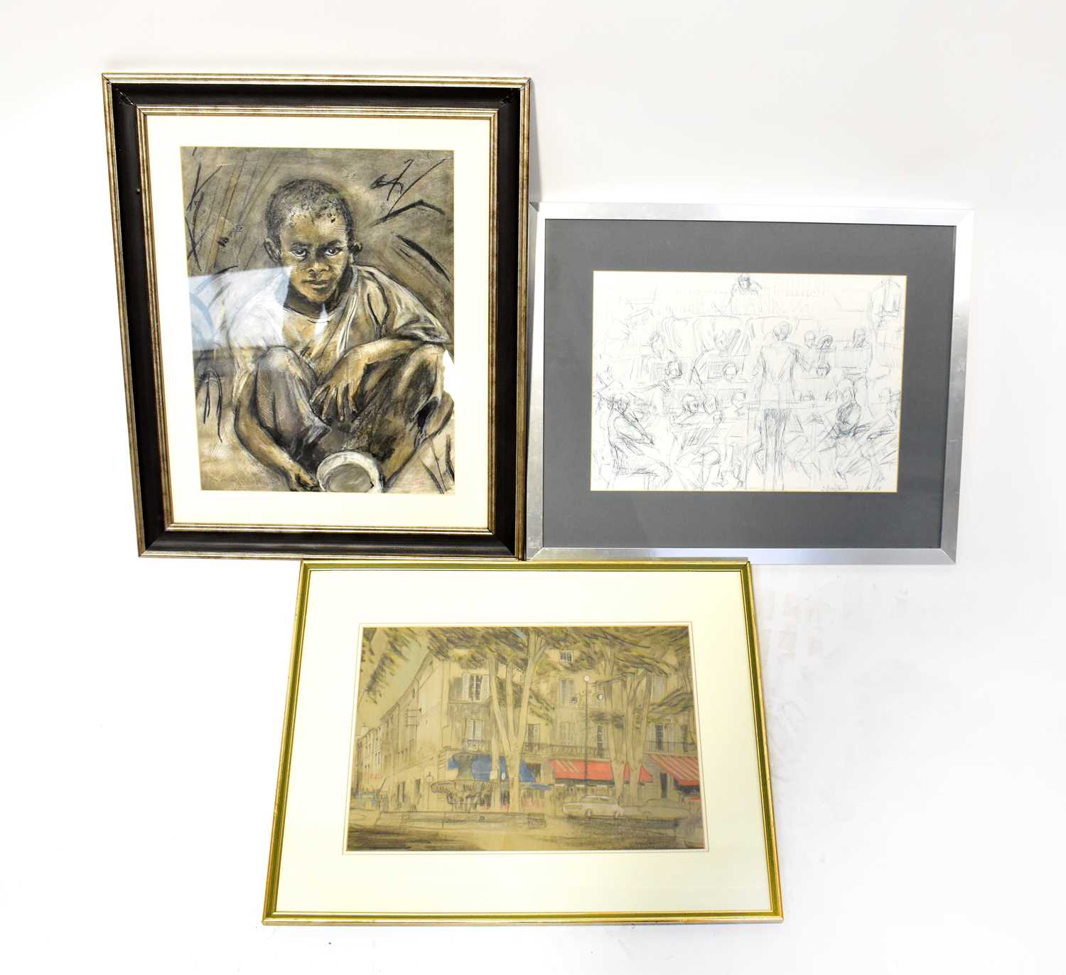 Lot 650 JUDITH MCADAM; charcoal 'Hope', study of a