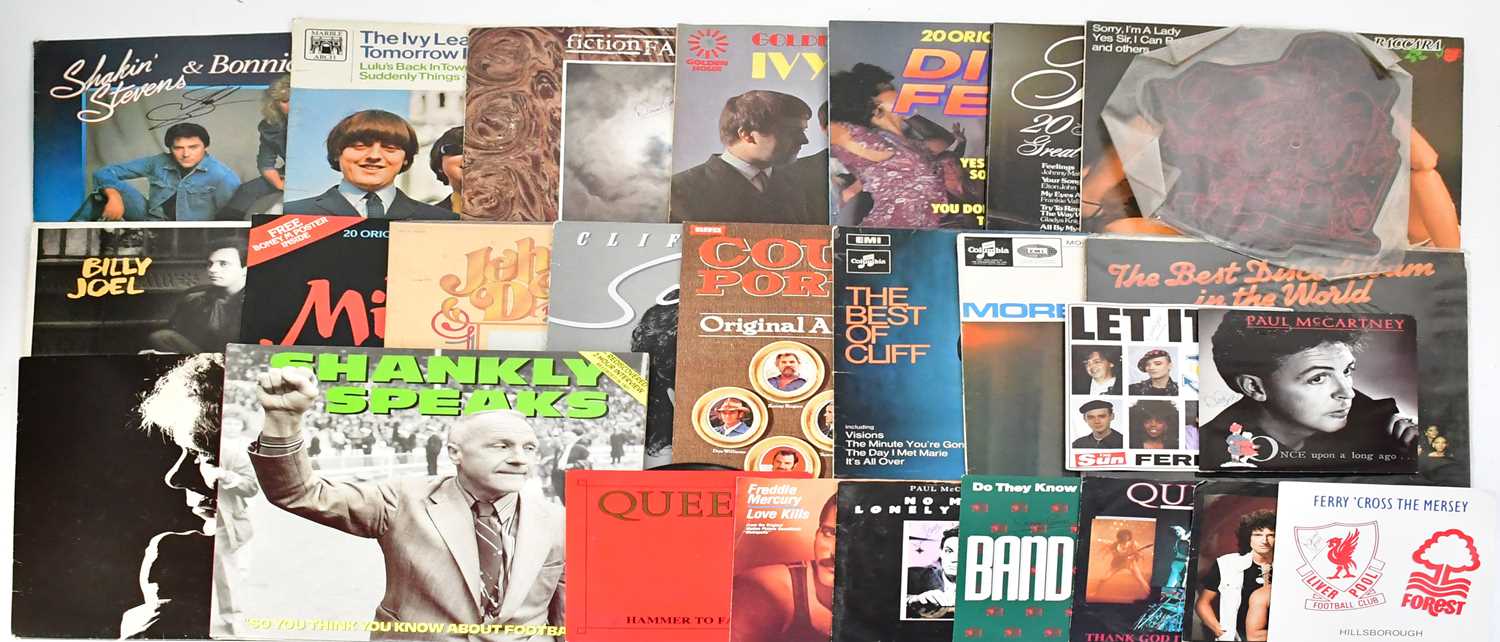 Lot 671 - A small quantity of vinyl LPs and singles, to...