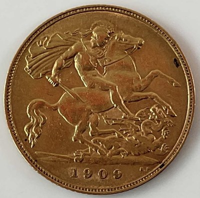 Lot 609 - An Edward VII half sovereign, 1909.