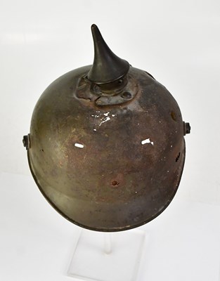 Lot 504 - A war relic Pickelhaube, lacking front plate,...