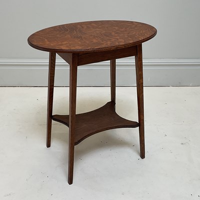 Lot 1276 - An Edwardian oak oval occasional table, height...