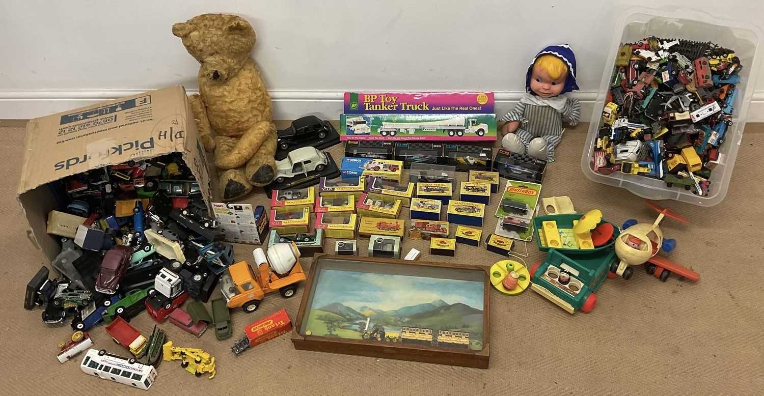 Lot 77 - A large quantity of playworn and boxed toys,...