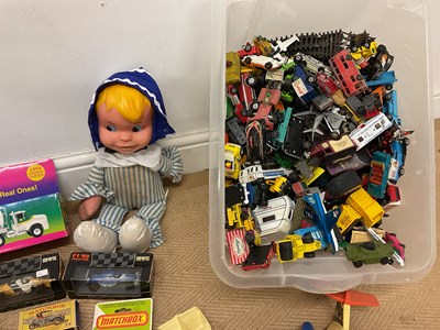 Lot 77 - A large quantity of playworn and boxed toys,...