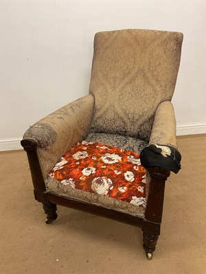 Lot 691 - An early Victorian mahogany framed armchair,...