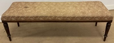 Lot 718 - A Victorian window seat raised on ring turned...