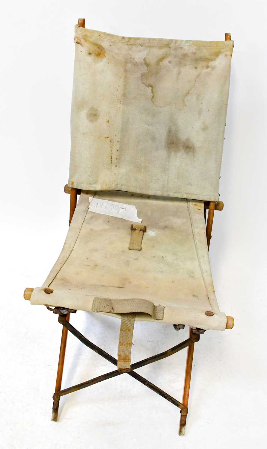 Lot 933 - A WWII era folding canvas chair.