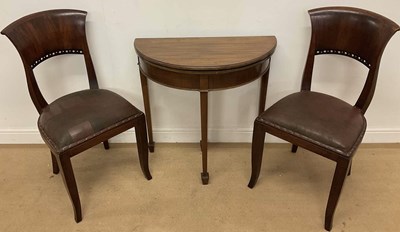 Lot 746 - A mahogany hall table, 76 x 78 x 38cm...