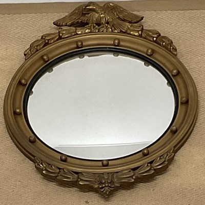 Lot 723 - A Regency style gilt framed convex circular...
