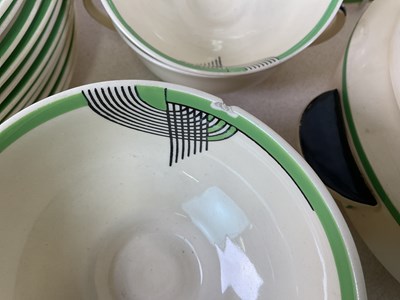 Lot 222 - ROYAL DOULTON; an Art Deco dinner service, in '...