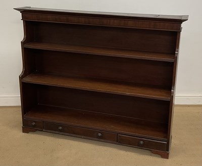 Lot 729 - A 19th century mahogany waterfall bookcase,...
