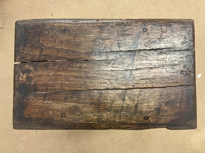Lot 693 - An 18th century Irish coffin stool, raised on...