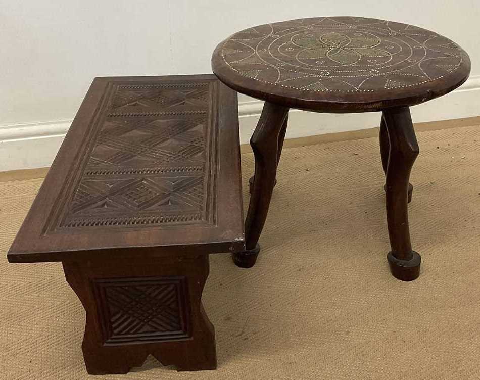 Lot 7 - An interesting African tribal table, with...