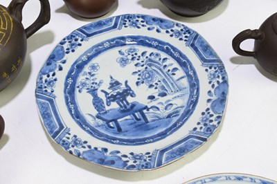 Lot 2062 - A collection of six Chinese redware type...