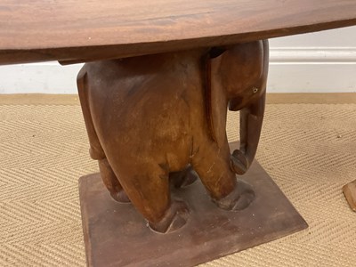 Lot 8 - An African tribal stool, with painted...