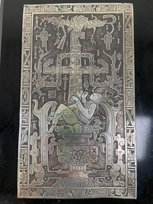 Lot 431 - A large South American inspired white metal...