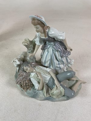 Lot 149 - LLADRO; four figures comprising a sleeping...