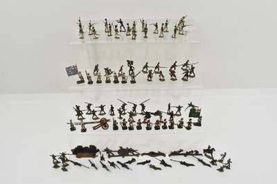 Lot 504 - Approximately ninety miniature lead figures...