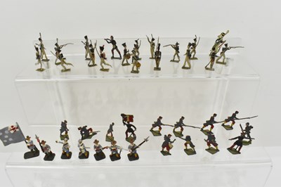 Lot 504 - Approximately ninety miniature lead figures...