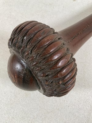 Lot 1 - A good and large 19th century Fijian ula...
