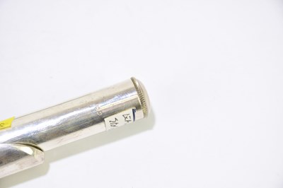 Lot 1070 - EWEN MCDOUGALL; a silver flute head joint,...