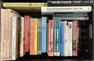 Lot 562 - A collection of books on guns and gun makers,...