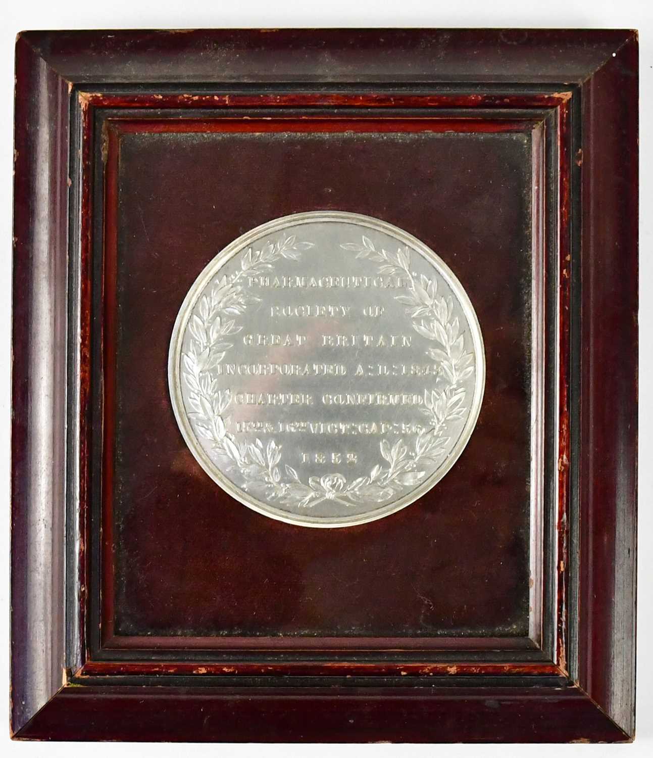 Lot 805 - A large commemorative silver token awarded to...