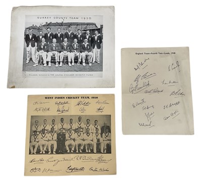 Lot 320 - CRICKET INTEREST; a West Indies cricket team...