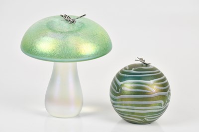 Lot 196 - JOHN DITCHFIELD FOR GLASFORM; two iridescent...