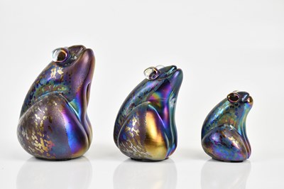 Lot 197 - JOHN DITCHFIELD FOR GLASFORM; a set of three...