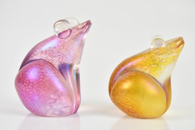 Lot 232 - JOHN DITCHFIELD FOR GLASFORM; two iridescent...